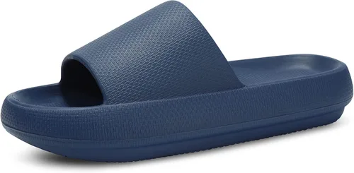 Miniatura 12 de welltree Sandalias antideslizantes para mujeres y hombres, sandalias antideslizantes para baño y ducha, suela gruesa suave para interiores