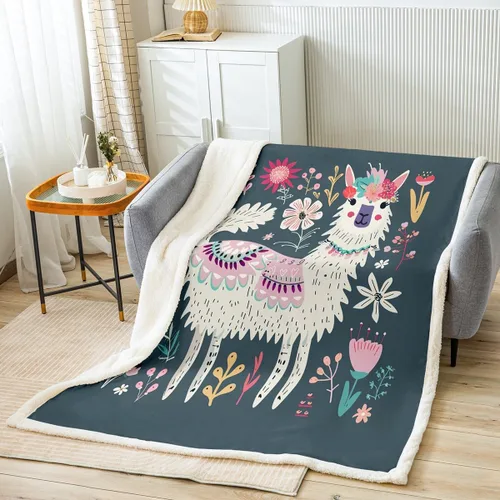 Miniatura 15 de Feelyou Butterfly Throw Blanket Butterflies Print Soft Fleece Sherpa Cozy Fuzzy Plush Warm Glitter Colorful Fuzzy Plush Throw Animal 40"x50" for Bed