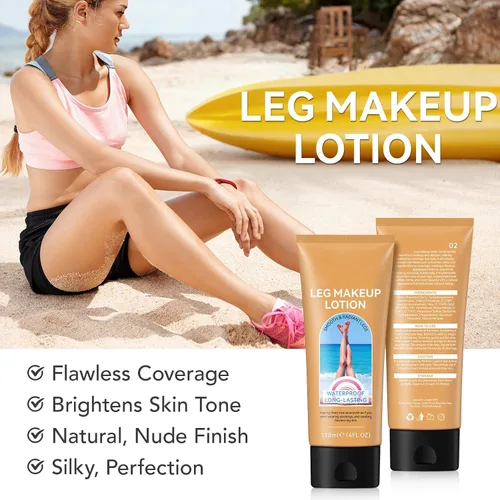 Miniatura 2 de Maquillaje de piernas impermeable sin transferencia, cubierta de tatuaje impermeable, cobertura de venas de piernas, maquillaje para venas