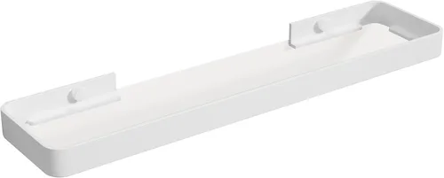 Miniatura 8 de Danpoo Estante de Pared Pequeña de 8 Pulgadas, Vidrio Templado Transparente con Marco de Aluminio Negro Mate – Elegante Organizador Flotante