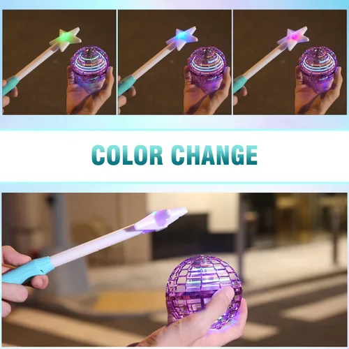 Miniatura 2 de Esfera de orbe voladora con luces, regalo para Navidad, cumpleaños, para niños y adolescentes de 6 a 10 años o más, para interiores y exteriores