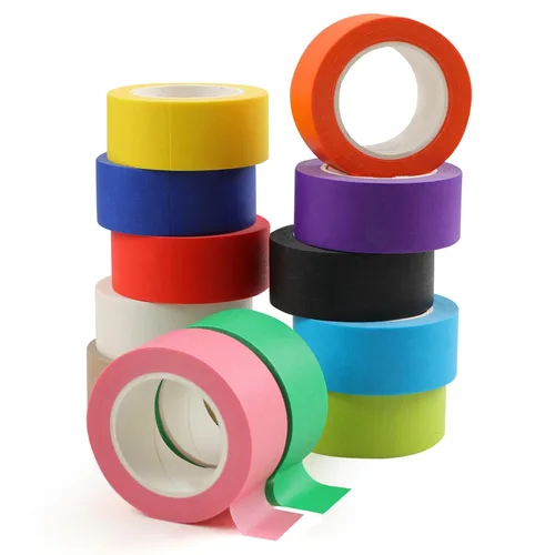 Guirnd 12 piezas de cinta adhesiva de colores, suministros de arte para niños, cinta adhesiva para manualidades DIY, rollos de cinta adhesiva de 1.0