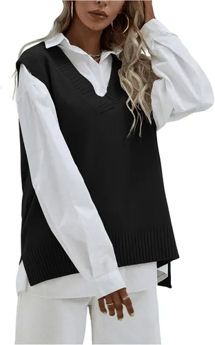 Miniatura 3 de SweatyRocks Chaleco sin mangas con cuello en V para mujer