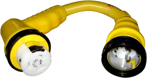 Marinco Adaptador de ángulo recto 1RPC50, 50A 125/250V