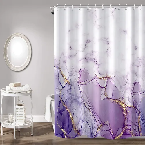 Miniatura 26 de Cortina de Ducha Floral Bohemia Negra Flores de Mediados de Siglo Botánica Moderna Elegante Estética Cortina de Ducha para Decoración de Baño