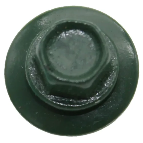 Miniatura 4 de 10 x 1 Tornillos de metal Evergreen para techos – Cabezal hexagonal – Arandela autoinicial/roscado – Arandela EPDM. 1 bolsa – 250 tornillos