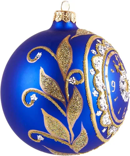 Miniatura 3 de Adornos de Navidad pintados a mano de cristal de 3.94 pulgadas, bola colgante para árbol de Navidad, mini adornos para decoración de Navidad, bola