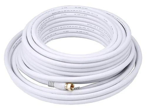 Miniatura 14 de Monoprice RG6 Quad Shield CL2 - Cable coaxial con conector tipo F para televisión, 1.5 pies Negro
