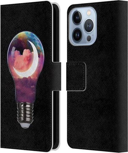 Miniatura 7 de Head Case Designs Officially Licensed Dave Loblaw Boy Painting Moon Clouds Sci-Fi and Surreal Leather Wallet Case Compatible with Apple iPhone 13 Pro