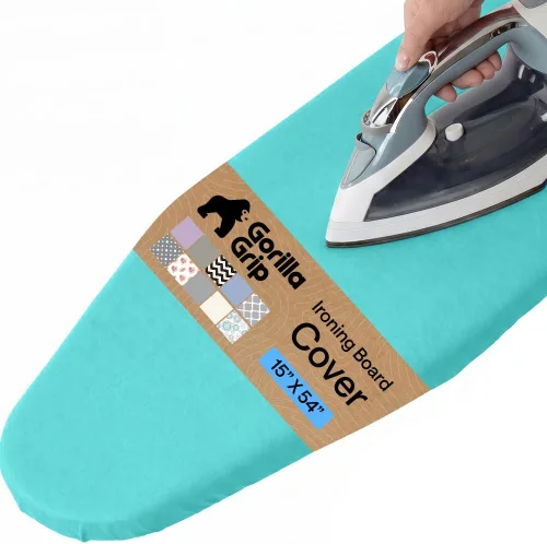 Miniatura 32 de GORILLA GRIP The Original - Funda y almohadilla para tabla de planchar, revestimiento de silicona, acolchado grueso resistente a la quemadura, Gris
