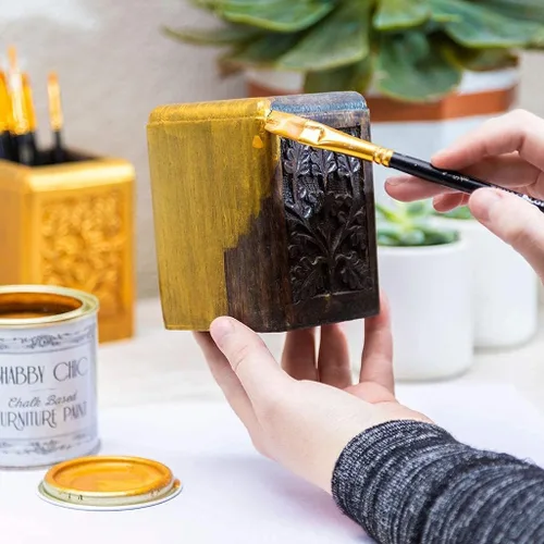 Miniatura 5 de Shabby Chic - Pintura a base de tiza para muebles: Pintura metálica de lujo, decoración del hogar, bricolaje, gabinetes de madera, pinturas todo