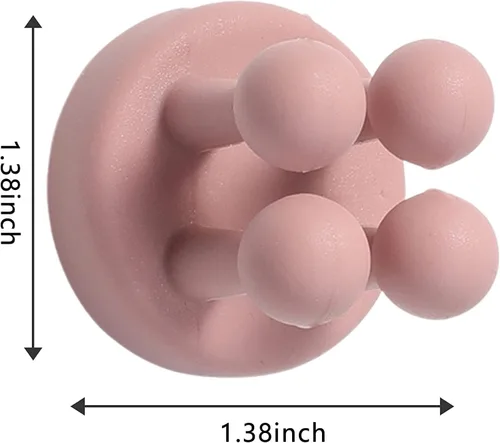 Miniatura 2 de Soporte de silicona para cepillos de dientes, ganchos autoadhesivos, ganchos de pared de silicona, gancho multifunción, impermeable, autoadhesivo