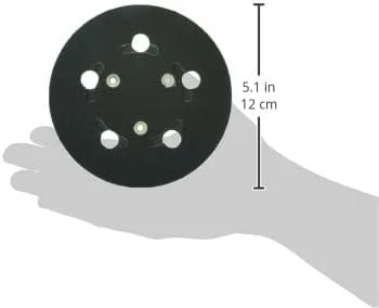Miniatura 5 de PORTER-CABLE Almohadilla de gancho y bucle para lijadora modelo 333VS, 5 u 8 agujeros (13909)