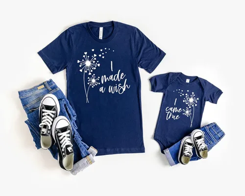 Miniatura 3 de I Made a Wish, I Came True, Mommy and Me Shirt,Gift For Mother's Day, Matching Mommy and Daughter Shirt,Mommy And Baby Matching Outfits