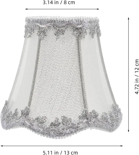 Miniatura 9 de Baluue Lámpara de tela para lámpara de araña, accesorios pequeños de tela rústica de 4.7 pulgadas, cubierta para lámparas de pie de pared de mesa