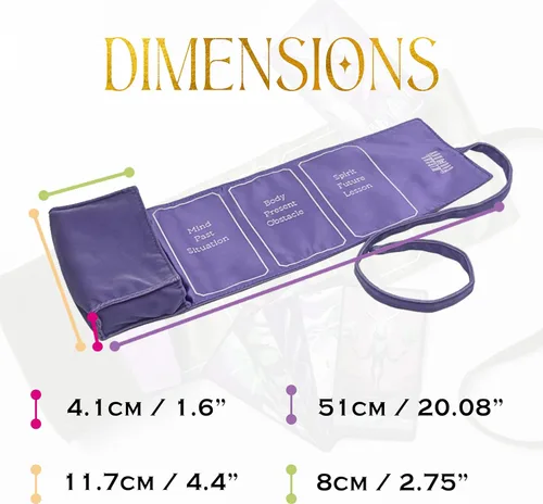 Miniatura 2 de Witchy Cauldron Envoltura de Tarot, Bolsa, Funda, Almacenamiento de Satén y Tela para Cartas, Soporte de Almacenamiento de Mazo, Patrón de Tirada
