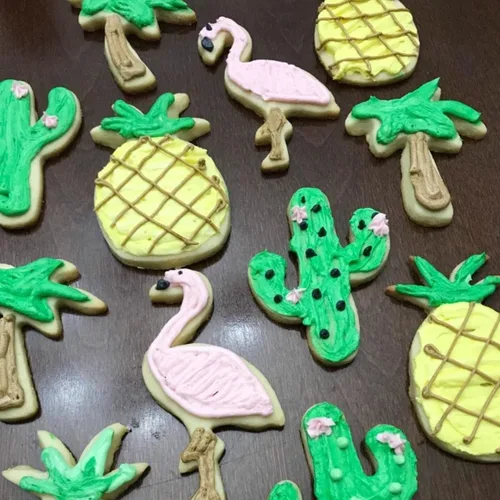 Miniatura 9 de LUBTOSMN New Summer Cookie Cutter Set - 6-Piece - 3.5 Inch - Cactus, Pineapple, Flamingo, Monstera Leaf, Palm Tree, Tropical Flower Shapes