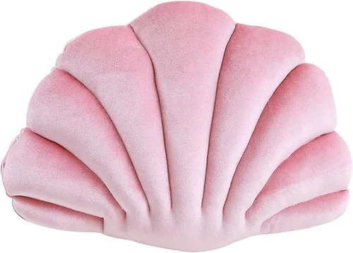 Miniatura 7 de Patty Both Seashell - Almohada decorativa de terciopelo con forma de concha de mar, almohadas decorativas para cama, sofá, decoración del hogar