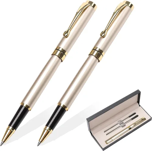 Miniatura 16 de YIVONKA Bolígrafos de lujo, el mejor juego de regalo para hombres y mujeres, profesional, ejecutivo, oficina, bonitos, caja de regalo, bolígrafo 2