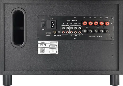 Miniatura 3 de Sistema de cine en casa de 5.1 canales con subwoofer de 10 pulgadas, Bluetooth, 5 altavoces, control remoto, radio, RCA, perfecto para películas