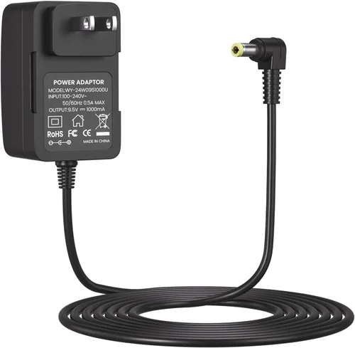Adaptador de 9.5V AC/DC para teclado Casio AD-E95100LU Cargador de fuente de alimentación SA-46 SA-47 LK-125 LK-127 CTK-240 CTK-245 CTK-1100 para