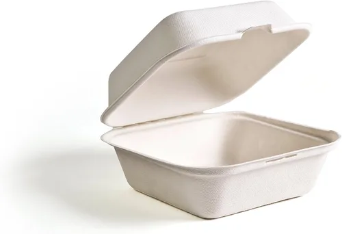 Miniatura 9 de Greenwave Evolution TW-BOO-004 - Recipientes para alimentos de 6 x 6 x 3 pulgadas, bagazo con aspecto de mármol, 100% compostable, desechables