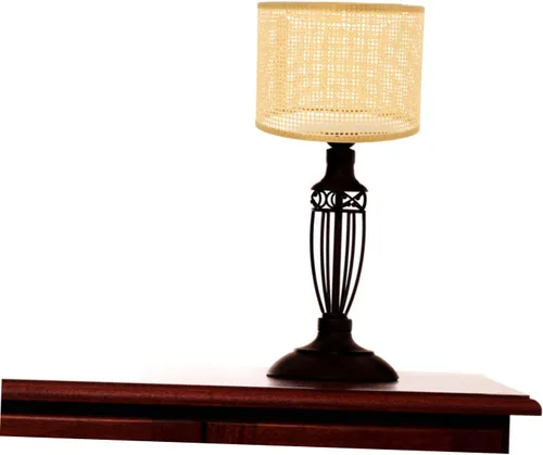 Miniatura 6 de Yardwe Pantalla de lámpara colgante tejida de ratán bohemio cubierta de lámpara colgante cubierta de luces de techo de granja cubierta de lámpara