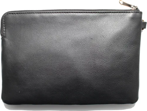 Miniatura 3 de ASHLIN Pulsera mediana de cuero genuino - Negro 100% piel toscana K265-18-01, Negro - Medianoche, Tamaño único, Desmontable