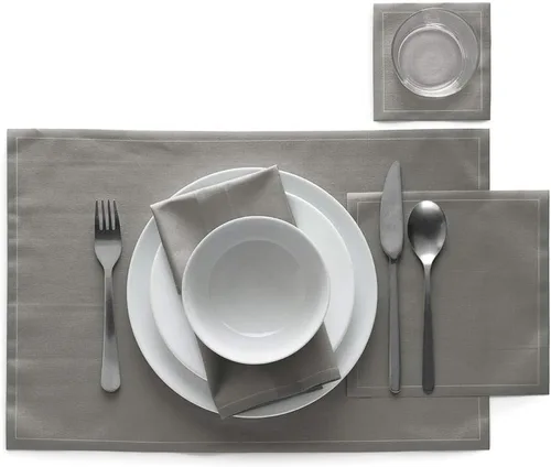 Miniatura 2 de MY DRAP Mantel individual (gris, paquete de 12)