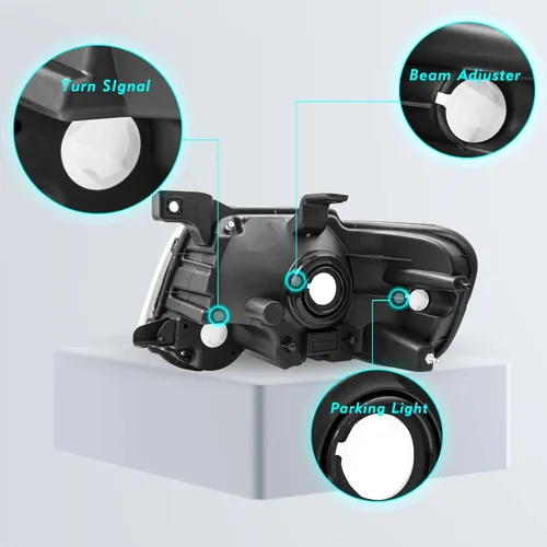 Miniatura 3 de TUSDAR - Conjunto de faros delanteros con bombillas compatible con Ford Explorer 2006-2010 del lado del conductor y del pasajero
