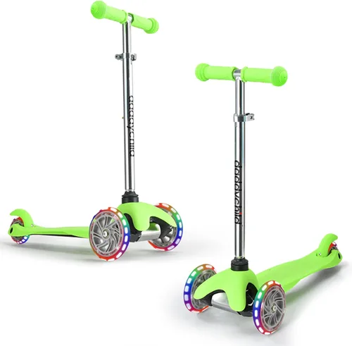 Miniatura 13 de 3-Wheel Kick Scooter for Kids Ages 3-8 Lean-to-Steer Toddler Scooter with Extra Wide Light Up Wheels, 4 Adjustable Heights, Foldable Scooters for