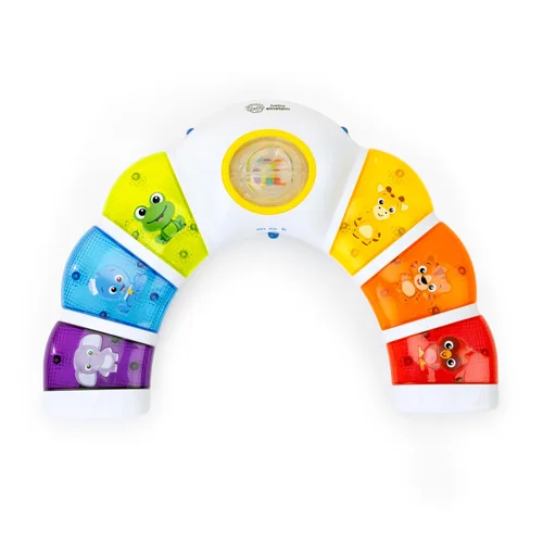 Baby Einstein Glow & Discover - Juguete musical de barra de luz, estación de actividades, juguete para sentarse y boca abajo, juguete de aprendizaje