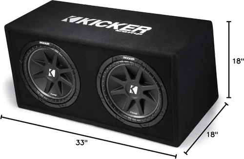 Miniatura 9 de KICKER 43DC122 Dual Comp 12-inch Vented Subwoofer Enclosure 2-Ohm, RoHS obediente