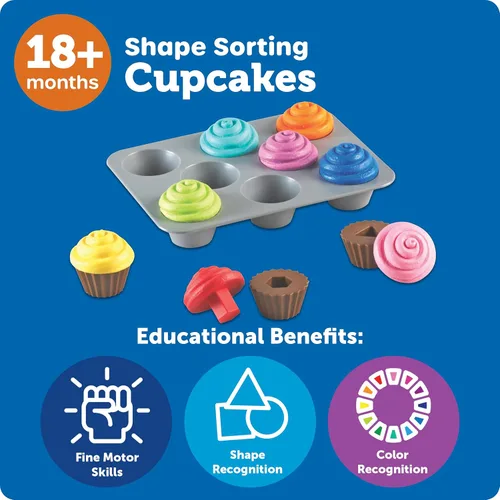 Miniatura 5 de Clasificación de formas en forma de madalenas, Smart Snacks de Learning Resources