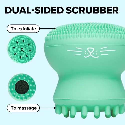 Miniatura 2 de I Dew Care Herramienta de limpieza - Limpiador facial Pawfect Limpiador de poros de silicona 3 en 1, exfoliante y masajeador con esponja
