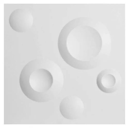 Miniatura 2 de Ekena Millwork WP12X12COWH Cole EnduraWall - Paneles decorativos de pared 3D de 11 7/8 pulgadas de ancho x 11 7/8 pulgadas de alto, color blanco