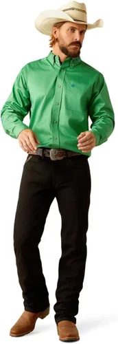 Miniatura 10 de Ariat Camisa de sarga con logotipo del equipo para hombre