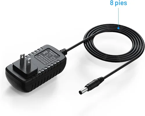 Miniatura 5 de TMEZON toma de corriente con conversor y adaptador AC 100-240V a 12 V y 2 A, de 2.1 mm x 5.5 mm, conversor adaptador de 12 V para sistema