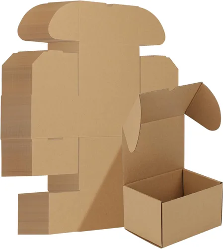 Miniatura 23 de HORLIMER - Cajas de envío pequeñas de 7x5x2, conjunto de 50, caja de cartón corrugado blanca para envío de correspondencia