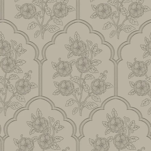 Safiyya Papel tapiz de 118 x 17.3 pulgadas, papel de contacto floral para despegar y pegar, papel de pared vintage, autoadhesivo, extraíble, para