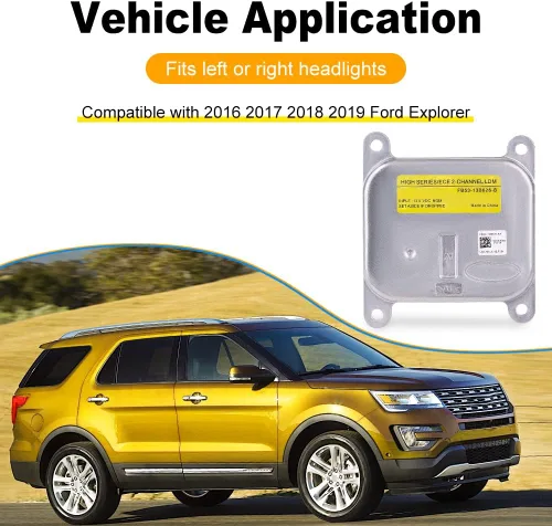 Miniatura 2 de WMPHE Módulo de faros delanteros compatible con Ford Explorer 2016 2017 2018 2019 Reemplazo para FB53-13B626-B FB5Z-13C788-B, controlador de faros