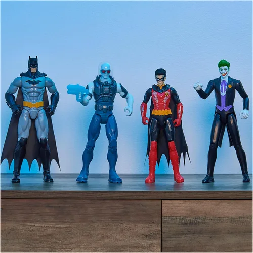 Miniatura 5 de Batman - Figura de acción de Batman de 12 pulgadas (traje negro/azul), juguetes para niños y niñas a partir de 3 años
