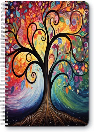Miniatura 26 de Cuaderno de espiral, doble alambre en espiral, diario de composición escolar, suministros para la escuela y la oficina, 100 páginas, 5.71 x 8.26
