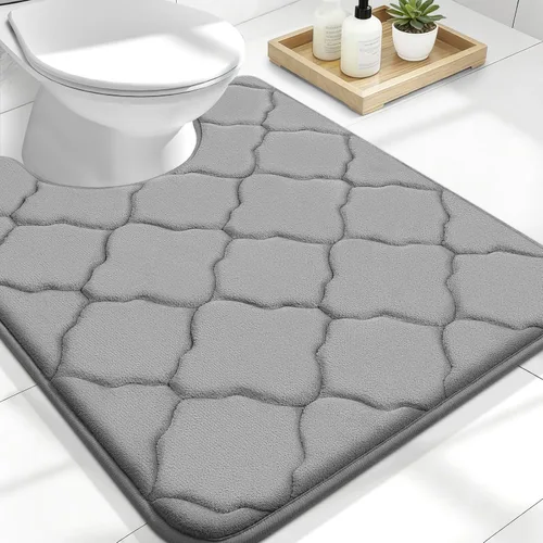 Miniatura 143 de OLANLY Alfombra de Baño de Espuma Viscoelástica de 24 x 16 pulgadas, Ultra Suave y Absorbente, Alfombras de Baño Antideslizantes, Cómodas, Lavables