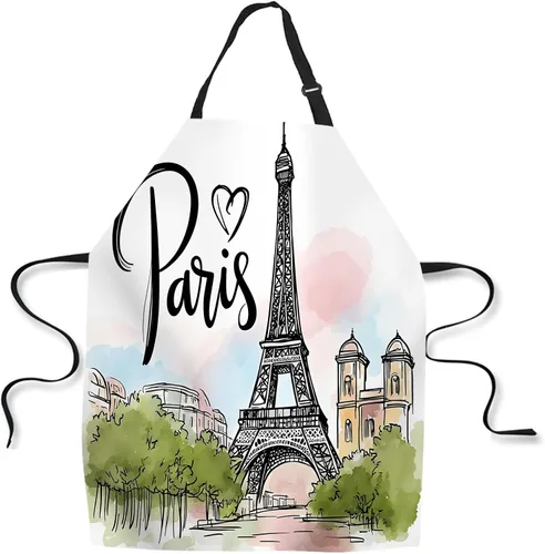 Miniatura 8 de Delantal de cocina vintage de béisbol con bandera estadounidense, delantal de chef casero, impermeable, para mujeres y hombres, 31 x 27 pulgadas