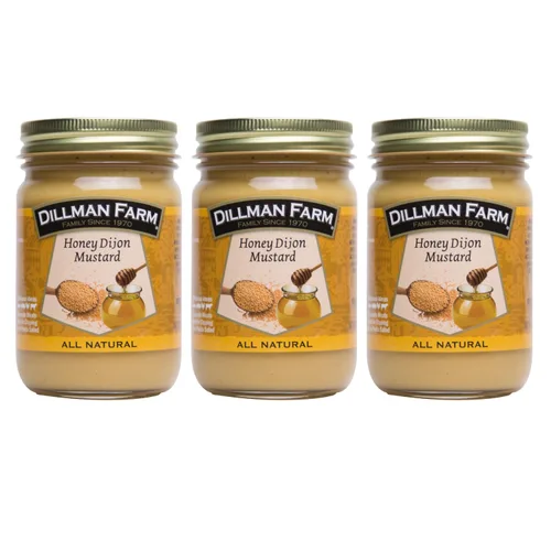 Miniatura 7 de Dillman Farm All Natural Gourmet Dijon Mustard - Sin gluten, sin OMG, vegano, kosher, ecológico, sin conservantes, sin jarabe de maíz, fabricado