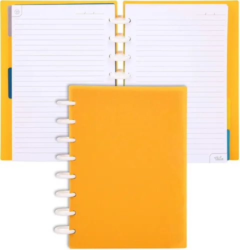 Miniatura 91 de Talia - Cuadernos de notas con tapas, planificador, personalizables, (Azul de Verano, Junior (5.5 pulgadas x 8.5 pulgadas)) Azul verano