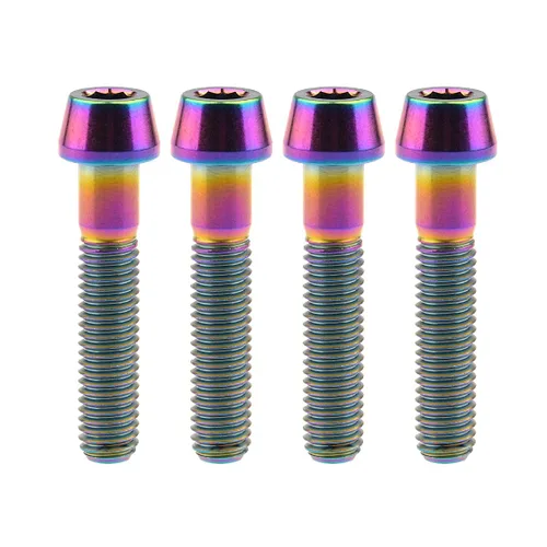 Miniatura 64 de Tornillos de titanio Ti M8 x15 20 25 30 35 40 45 50 60 2.756 in 0.049 in de paso hexagonal Allen Tornillos de cabeza hueca paquete de 4