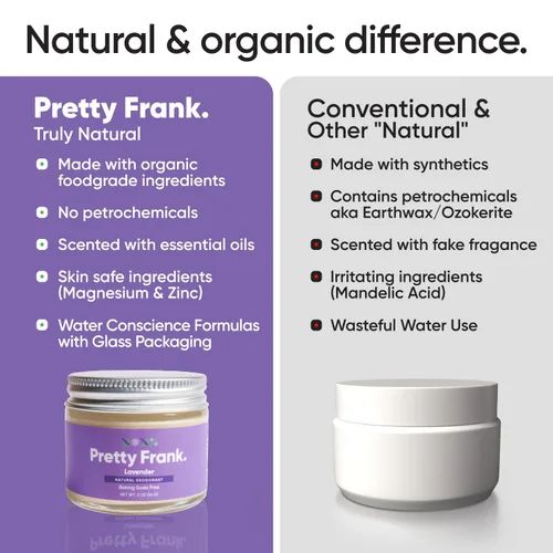 Miniatura 5 de Pretty Frank Lavender - Pasta desodorante sin aluminio (anteriormente Primal Pit Paste) sin bicarbonato de sodio, piel sensible, control de olores