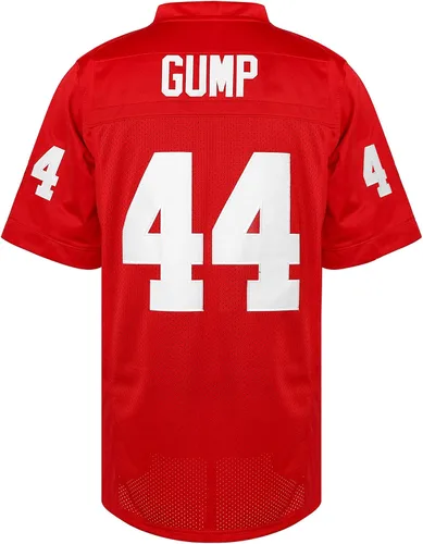 Miniatura 3 de Forrest Gump Jersey #44 - Camiseta de fútbol de película cosida para hombre, color rojo, tallas S-3XL